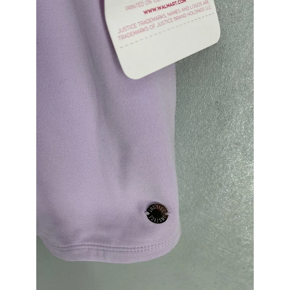 Justice Girls Seamless Top Cap Sleeve Square Neck Lavender XL Plus 16P 18P